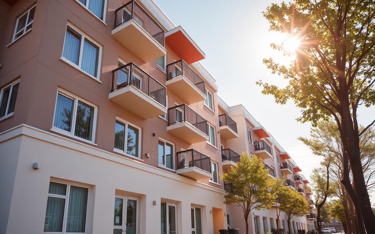 Multifamily apartment community exterior
